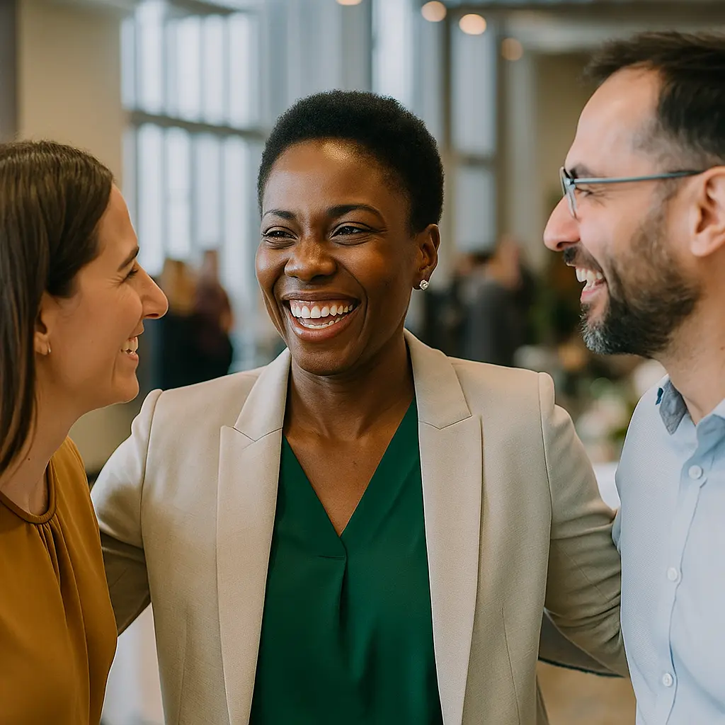 Corporate planners collaborating at a high-end Atlanta event